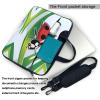 YYHWHJDE Cartoon Ladybug pattern Fashionable and ultra-thin shoulder laptop bag 14 inch Shockproof soft lining view 3