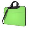 YYHWHJDE Solid color light green picture Fashionable and ultra-thin shoulder laptop bag 13 inch Shockproof soft lining view 1