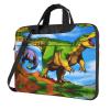 YYHWHJDE cartoon dinosaur pattern Fashionable and ultra-thin shoulder laptop bag 13 inch Shockproof soft lining view 1