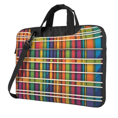 YYHWHJDE Rainbow Pattern pattern Fashionable and ultra-thin shoulder laptop bag 13 inch Shockproof soft lining