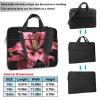 YYHWHJDE Polka Dot Pink Flower picture Fashionable and ultra-thin shoulder laptop bag 15.6 inch Shockproof soft lining view 2