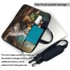 YYHWHJDE Cute leopard picture Fashionable and ultra-thin shoulder laptop bag 15.6 inch Shockproof soft lining view 3