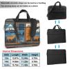 YYHWHJDE Lodge Bear Deer Fish pattern Fashionable and ultra-thin shoulder laptop bag 13 inch Shockproof soft lining view 2