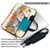 YYHWHJDE Funny Cats Birds and Flowers pattern Fashionable and ultra-thin shoulder laptop bag 15.6 inch Shockproof soft lining view 3