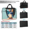 YYHWHJDE Blue Orange Turtleback Bamboo pattern Fashionable and ultra-thin shoulder laptop bag 13 inch Shockproof soft lining view 3