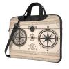 YYHWHJDE Magical Design Norse Runes Compass pattern Fashionable and ultra-thin shoulder laptop bag 13 inch Shockproof soft lining view 1