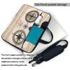YYHWHJDE Magical Design Norse Runes Compass pattern Fashionable and ultra-thin shoulder laptop bag 13 inch Shockproof soft lining view 3