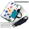 YYHWHJDE Stains of Watercolor Paint Splatters pattern Fashionable and ultra-thin shoulder laptop bag 13 inch Shockproof soft lining view 3