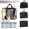 YYHWHJDE Colorful Rainbow Zebra pattern Fashionable and ultra-thin shoulder laptop bag 13 inch Shockproof soft lining view 2