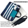 YYHWHJDE greek flag pattern Fashionable and ultra-thin shoulder laptop bag 13 inch Shockproof soft lining view 3