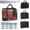 YYHWHJDE Red Geranium Potted Plant pattern Fashionable and ultra-thin shoulder laptop bag 13 inch Shockproof soft lining view 2