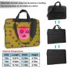 YYHWHJDE Funny Face Apple pattern Fashionable and ultra-thin shoulder laptop bag 13 inch Shockproof soft lining view 2