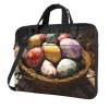 YYHWHJDE Easter Eggs picture Fashionable and ultra-thin shoulder laptop bag 14 inch Shockproof soft lining view 1