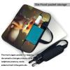 YYHWHJDE Cute Baby Fox picture Fashionable and ultra-thin shoulder laptop bag 15.6 inch Shockproof soft lining view 4