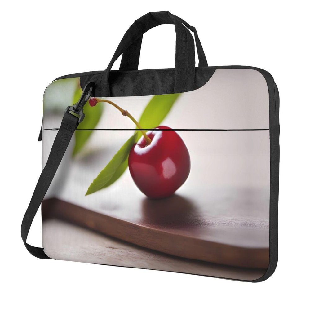 YYHWHJDE Cute little Cherry pattern Fashionable and ultra-thin shoulder laptop bag 14 inch Shockproof soft lining