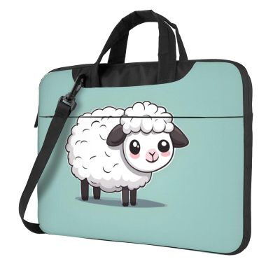 YYHWHJDE Cute Cartoon Sheep pattern Fashionable and ultra-thin shoulder laptop bag 15.6 inch Shockproof soft lining