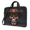 YYHWHJDE Mexican Halloween Skull picture Fashionable and ultra-thin shoulder laptop bag 13 inch Shockproof soft lining view 1