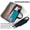 YYHWHJDE Morning beach by the seaside pattern Fashionable and ultra-thin shoulder laptop bag 13 inch Shockproof soft lining view 3