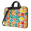 YYHWHJDE Cartoon color circle pattern Fashionable and ultra-thin shoulder laptop bag 15.6 inch Shockproof soft lining view 1