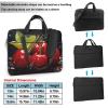 YYHWHJDE lovely sweet red cherry picture Fashionable and ultra-thin shoulder laptop bag 14 inch Shockproof soft lining view 2