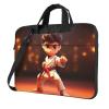 YYHWHJDE cartoon karate picture Fashionable and ultra-thin shoulder laptop bag 15.6 inch Shockproof soft lining view 1