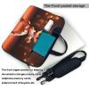 YYHWHJDE cartoon karate picture Fashionable and ultra-thin shoulder laptop bag 15.6 inch Shockproof soft lining view 3