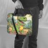 YYHWHJDE Cartoon dinosaur pattern Fashionable and ultra-thin shoulder laptop bag 15.6 inch Shockproof soft lining view 2