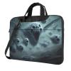 YYHWHJDE Ghost swarm pattern Fashionable and ultra-thin shoulder laptop bag 13 inch Shockproof soft lining view 1