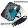 YYHWHJDE Ghost swarm pattern Fashionable and ultra-thin shoulder laptop bag 13 inch Shockproof soft lining view 3
