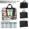 YYHWHJDE Romantic Paris Eiffel Tower Bycicle pattern Fashionable and ultra-thin shoulder laptop bag 14 inch Shockproof soft lining view 4