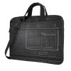 YYHWHJDE Blackboard Math pattern Fashionable and ultra-thin shoulder laptop bag 14 inch Shockproof soft lining view 1