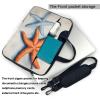 YYHWHJDE Beautiful starfish pattern Fashionable and ultra-thin shoulder laptop bag 13 inch Shockproof soft lining view 3