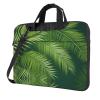 YYHWHJDE Palm Tree Green Leaves pattern Fashionable and ultra-thin shoulder laptop bag 13 inch Shockproof soft lining view 1