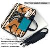 YYHWHJDE Denim black hat boots picture Fashionable and ultra-thin shoulder laptop bag 13 inch Shockproof soft lining view 4