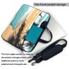 YYHWHJDE Beach Palm Trees pattern Fashionable and ultra-thin shoulder laptop bag 15.6 inch Shockproof soft lining view 3