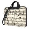 YYHWHJDE Vintage Music Note Art pattern Fashionable and ultra-thin shoulder laptop bag 15.6 inch Shockproof soft lining view 1