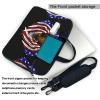 YYHWHJDE USA Flag Patriotic Eagle pattern Fashionable and ultra-thin shoulder laptop bag 13 inch Shockproof soft lining view 3