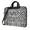 YYHWHJDE Silver round pattern Fashionable and ultra-thin shoulder laptop bag 13 inch Shockproof soft lining view 1