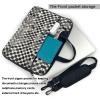 YYHWHJDE Silver round pattern Fashionable and ultra-thin shoulder laptop bag 13 inch Shockproof soft lining view 3