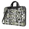 YYHWHJDE White Tree Camo pattern Fashionable and ultra-thin shoulder laptop bag 14 inch Shockproof soft lining view 1