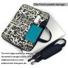 YYHWHJDE White Tree Camo pattern Fashionable and ultra-thin shoulder laptop bag 14 inch Shockproof soft lining view 3