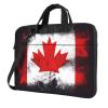 YYHWHJDE Canadian flag pattern Fashionable and ultra-thin shoulder laptop bag 13 inch Shockproof soft lining view 1
