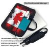YYHWHJDE Canadian flag pattern Fashionable and ultra-thin shoulder laptop bag 13 inch Shockproof soft lining view 3