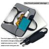 YYHWHJDE penguin with glasses pattern Fashionable and ultra-thin shoulder laptop bag 13 inch Shockproof soft lining view 3