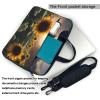 YYHWHJDE Beautiful sunflower pattern Fashionable and ultra-thin shoulder laptop bag 13 inch Shockproof soft lining view 3