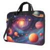 YYHWHJDE colorful Galaxy pattern Fashionable and ultra-thin shoulder laptop bag 15.6 inch Shockproof soft lining view 1