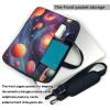 YYHWHJDE colorful Galaxy pattern Fashionable and ultra-thin shoulder laptop bag 15.6 inch Shockproof soft lining view 3