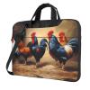 YYHWHJDE Colorful big cock pattern Fashionable and ultra-thin shoulder laptop bag 13 inch Shockproof soft lining view 1