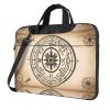 YYHWHJDE Magic Design Nordic Compass pattern Fashionable and ultra-thin shoulder laptop bag 15.6 inch Shockproof soft lining view 1