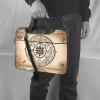 YYHWHJDE Magic Design Nordic Compass pattern Fashionable and ultra-thin shoulder laptop bag 15.6 inch Shockproof soft lining view 2